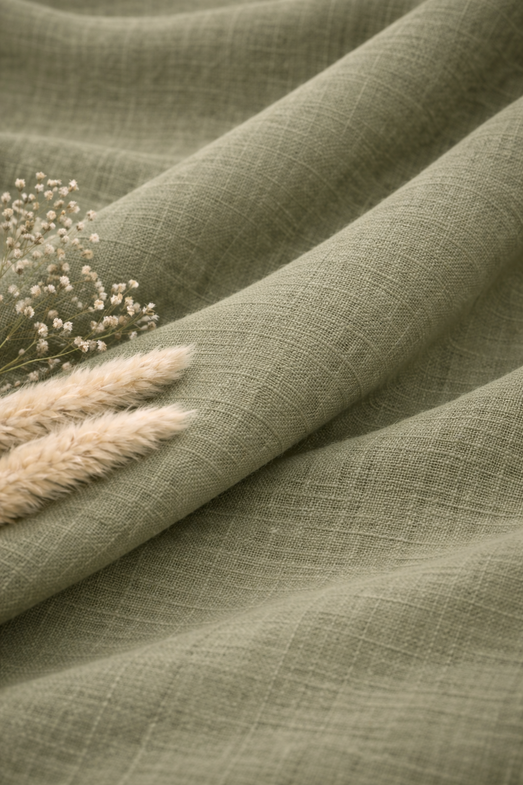 Olive Linen Blend